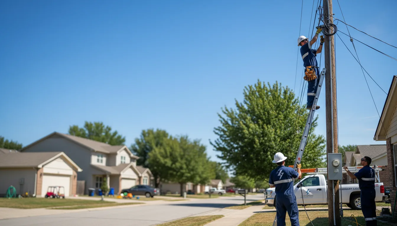 Residential electrician providing installation services in Comer, GA